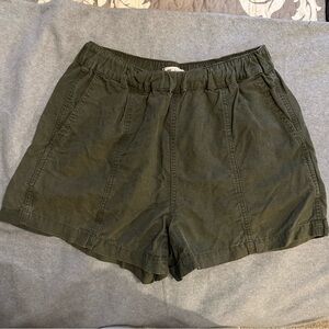 Madewell Olive pull on shorts size S